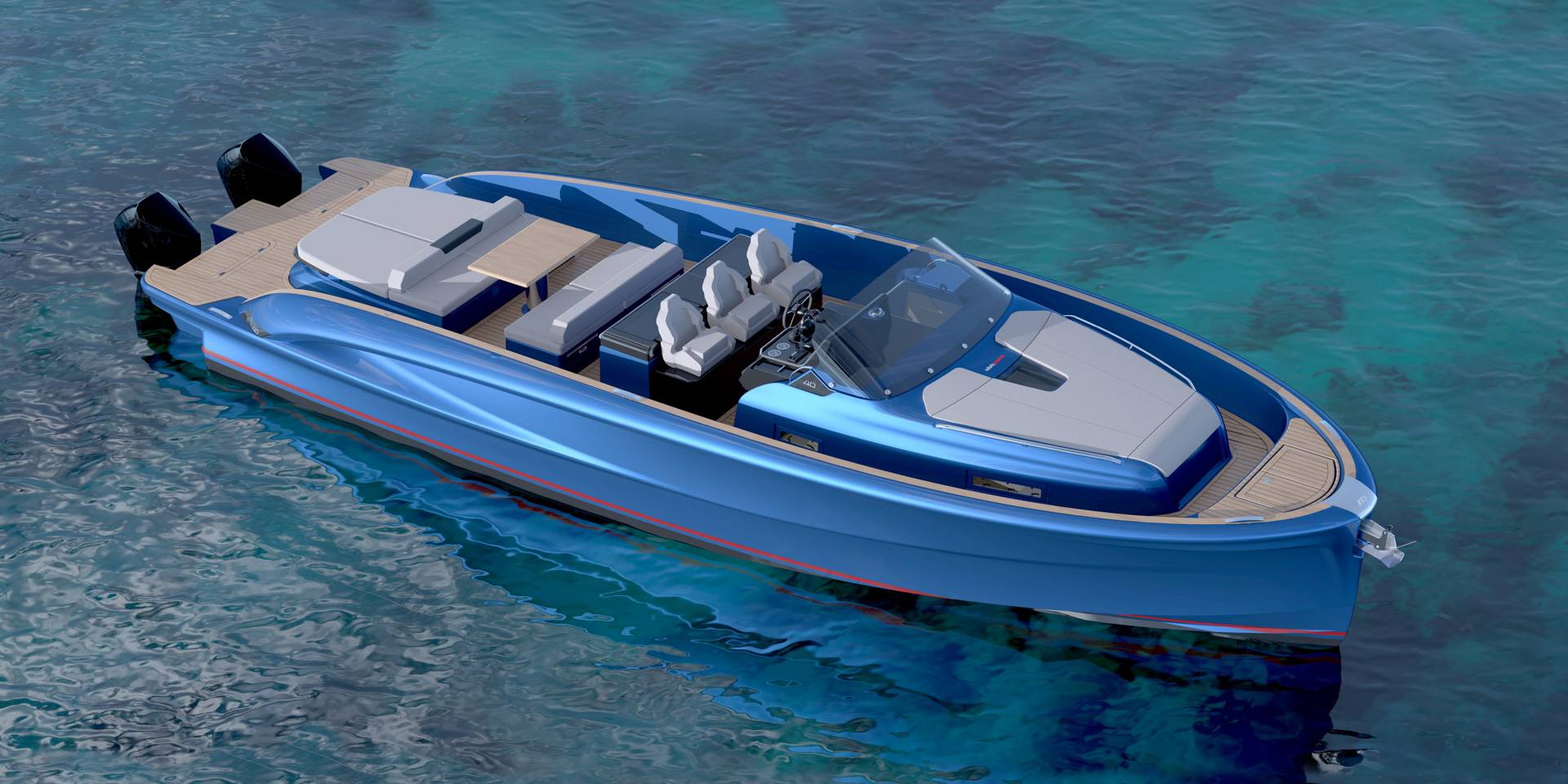 Solaris Power 40F Open Decklayout – Solaris Power Yacht Europa