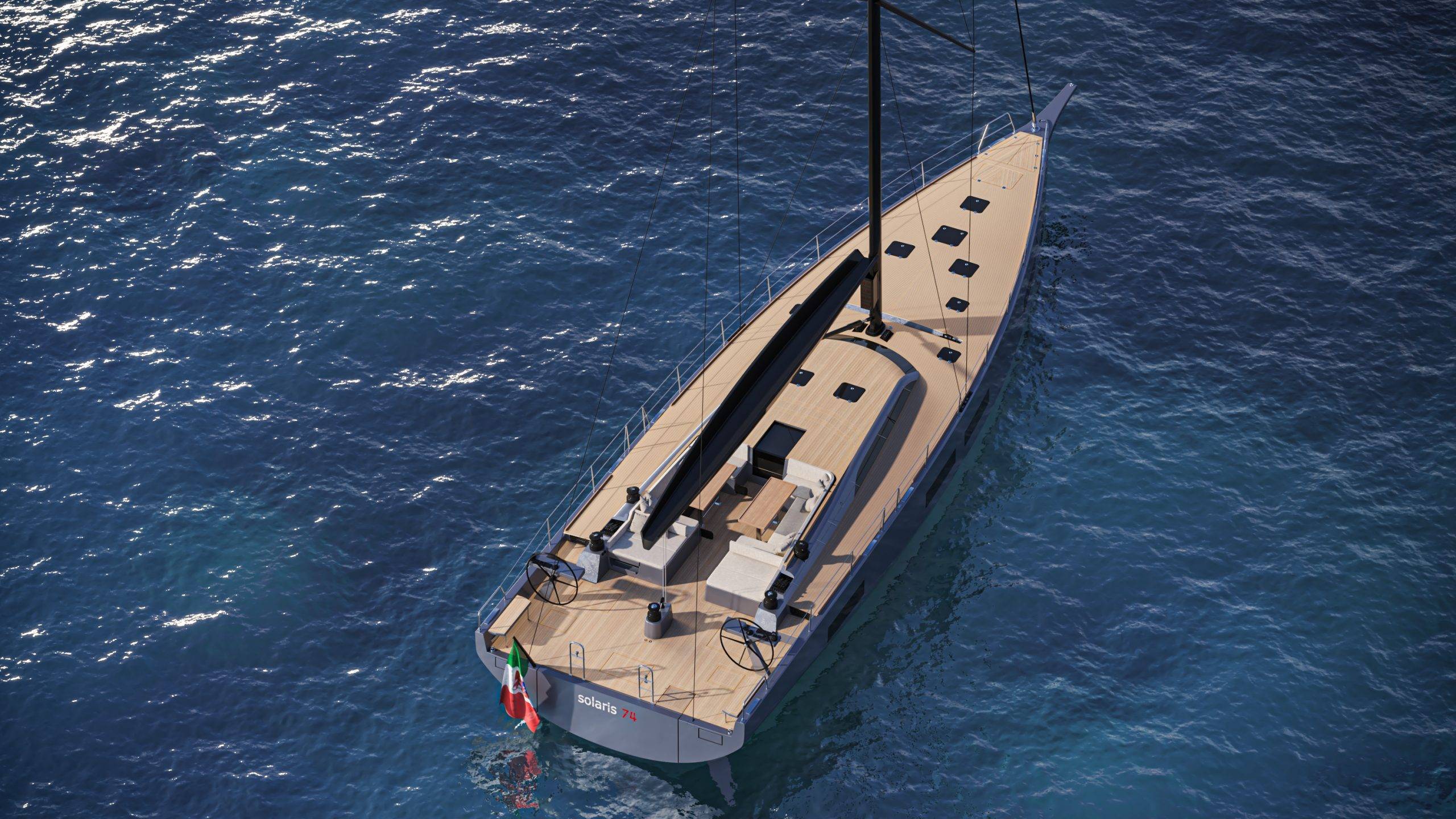 Solaris Yachts 74 Decklayout Performance Segelyacht Solaris Deutschland Vertrieb